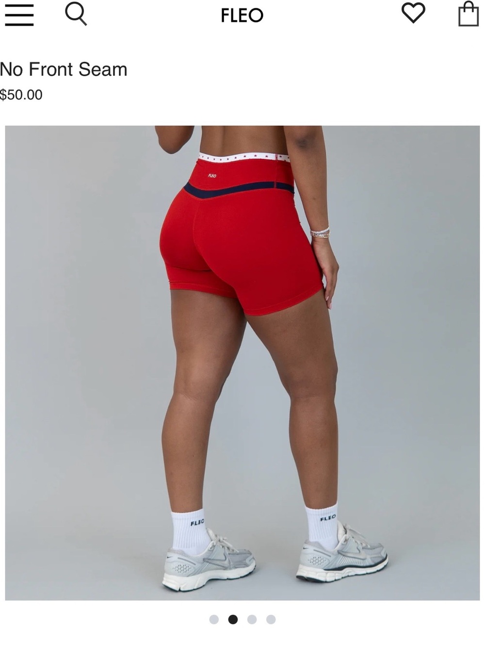 FLEO no front seam shorts with stars